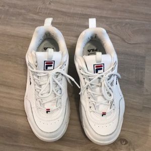FILA White Tennis Shoes
